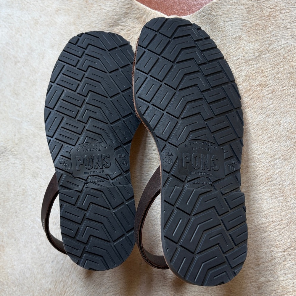 Pons Avarca Classic Women's Sandals - Dark Brown (Lava) - Size 10 - Picture 6 of 6